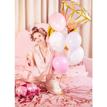 Lánybúcsú lufikészlet - Gyémántgyűrű (6 db)