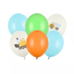 Lufi 30 cm Munkagépek vegyes színek (6 db)