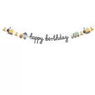 Banner "Happy brithday" munkagépek