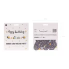 Banner "Happy brithday" munkagépek