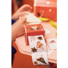 Karácsonyi matrica készlet – vegyes minták (1 csomag)