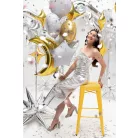 Csillag Alakú Fólia Lufi – Fehér 42 cm