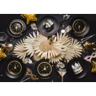 Szilveszteri papírtányér Óra 18 cm (6 db)