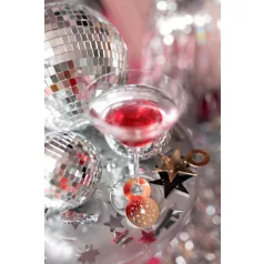 Szilveszteri pohárdíszek (6 db)