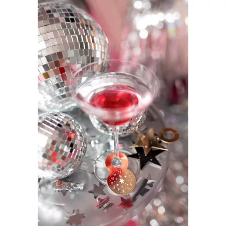 Szilveszteri pohárdíszek (6 db)