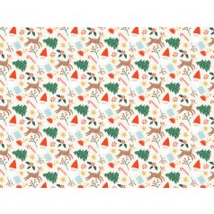 Csomagolópapír karácsonyi mintás 70x200 cm