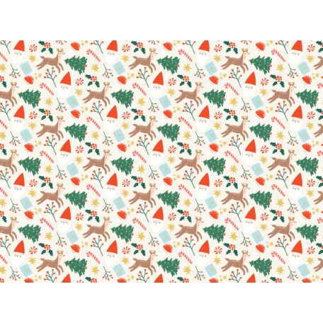 Csomagolópapír karácsonyi mintás 70x200 cm