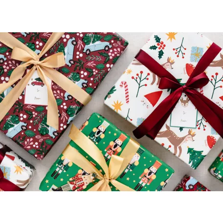 Csomagolópapír karácsonyi mintás 70x200 cm