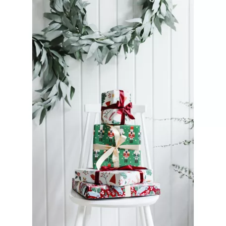 Csomagolópapír karácsonyi mintás 70x200 cm