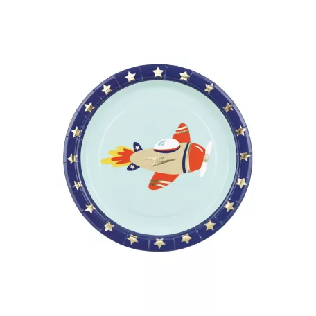 Papírtányérok – Repülős kaland (6 db)