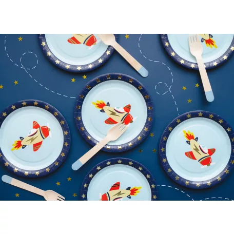 Papírtányérok – Repülős kaland (6 db)