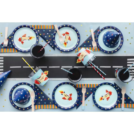 Papírtányérok – Repülős kaland (6 db)