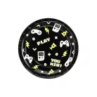 Gamer party papírtányérok (6 db)