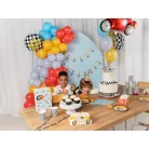 Banner "Happy Birthday" Autóversenyzős party 2.5 m