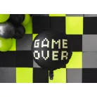 „Gamer Over” fólia lufi – fekete 45 cm