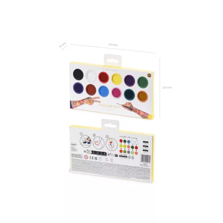 Arcfestékek (12 szín)