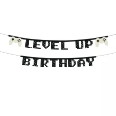 Gamer party banner "Level up"