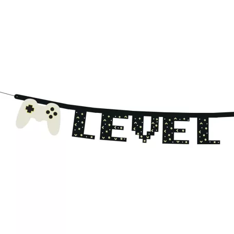 Gamer party banner "Level up"