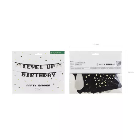 Gamer party banner "Level up"
