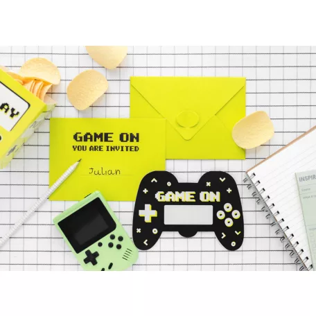 Gamer party meghívó (6 db)