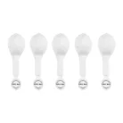 LED-es világító latex lufi - Fehér (5 db)