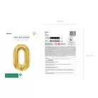 Szám fólia lufi ''0'' 72cm arany