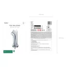 Szám fólia lufi ''1'' 72cm ezüst