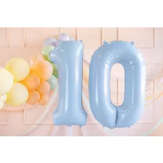   Szám fólia lufi ''1'' 72cm világoskék