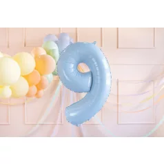   Szám fólia lufi ''9'' 72cm világoskék