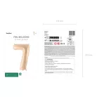 Szám fólia lufi ''7'' 72cm bézs