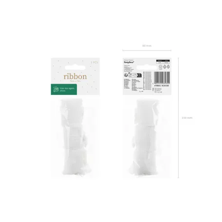 Sifon szalag fehér 40mm/5m (3 db)