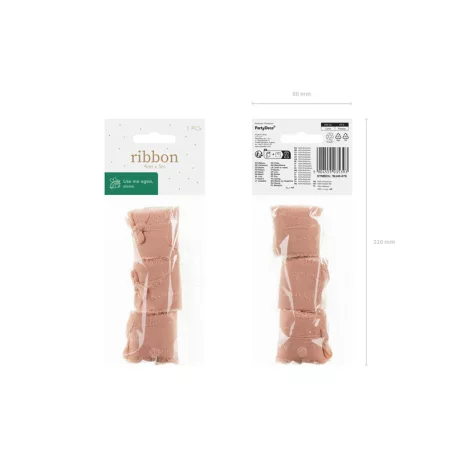Sifon szalag lazac színű 40mm/5m (3 db)