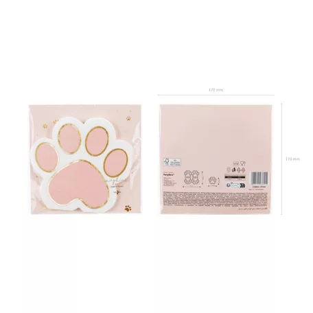 Papír szalvéták - Macska mancs (12 db)