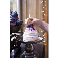 Szülinapi számgyertya "6" rózsaarany 4.5cm