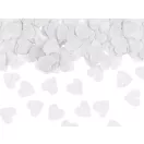 Konfetti ágyú fehér szívekkel 28 cm