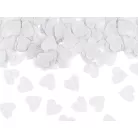 Konfetti ágyú fehér szívekkel 28 cm