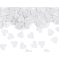 Konfetti ágyú fehér szívekkel 28 cm