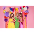 Krepp papírszalag nyári színek mix (6 db)