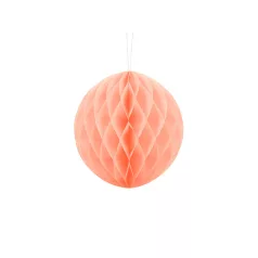 Méhsejt dekorgömb világos barack 20cm