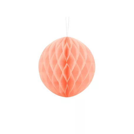 Méhsejt dekorgömb világos barack 20cm