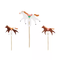 Lovas süti díszek Pacis party (6 db)