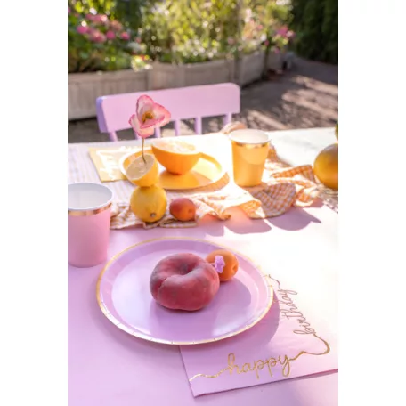 Papírtányérok vegyes színek (6 db)