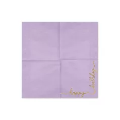   Papírszalvéta "Happy Birthday" vegyes színek(12 db)