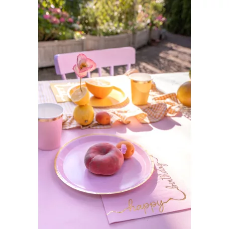 Papírszalvéta "Happy Birthday" vegyes színek(12 db)