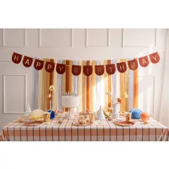 Filc Banner "Boldog Születésnapot" - Barna 3 m