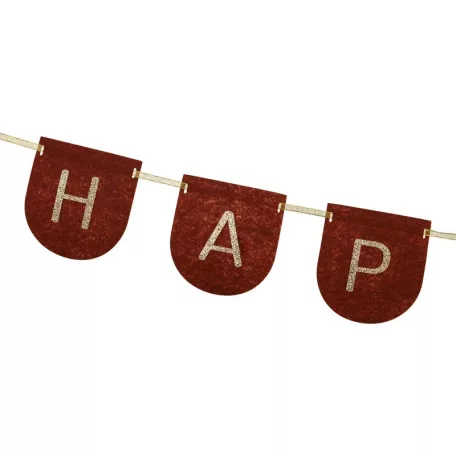 Filc Banner "Boldog Születésnapot" - Barna 3 m