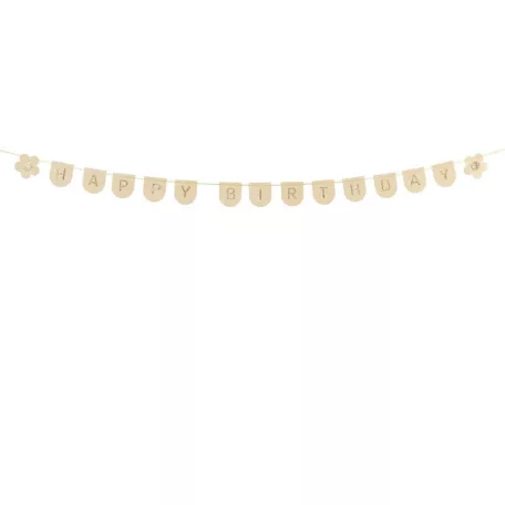 Filc Banner "Boldog Születésnapot" - Rózsaszín 3 m