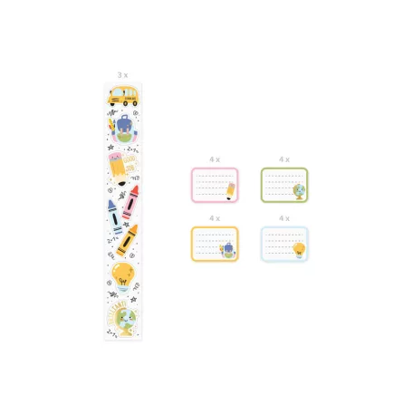 Iskolai matrica készlet – vegyes minták (1 csomag)