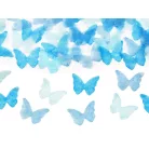 Kisfiú konfetti ágyú kék pillangók 20cm