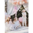 Konfettiágyú arany csillagokkal 20 cm